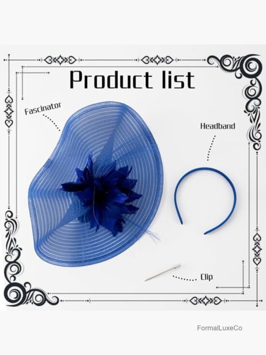 Vintage Derby Fascinator Hat with Feathers - Handmade main image 4